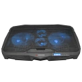 Rampage AD-RC4 Mavi Ledli 2*125mm+2*70mm Işıklı Fan 15-17 Notebook Soğutucu Stand