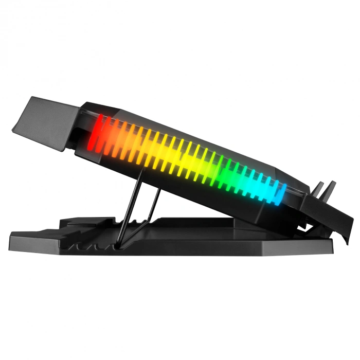 Rampage AD-RC11 SPIDER Siyah 2 Fan 2 USB RGB Işıklı 15-17 Notebook Soğutucu Stand