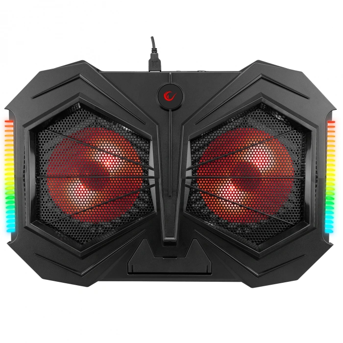 Rampage AD-RC11 SPIDER Siyah 2 Fan 2 USB RGB Işıklı 15-17 Notebook Soğutucu Stand