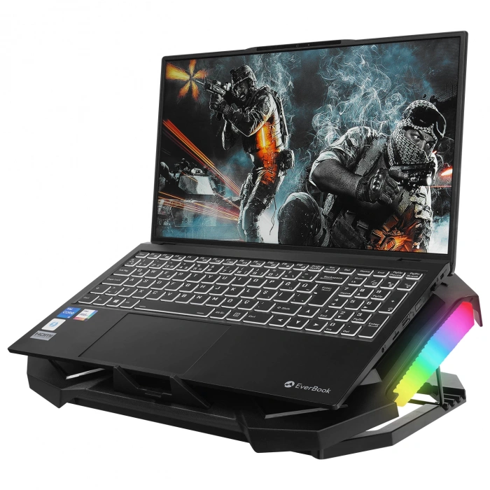 Rampage AD-RC11 SPIDER Siyah 2 Fan 2 USB RGB Işıklı 15-17 Notebook Soğutucu Stand