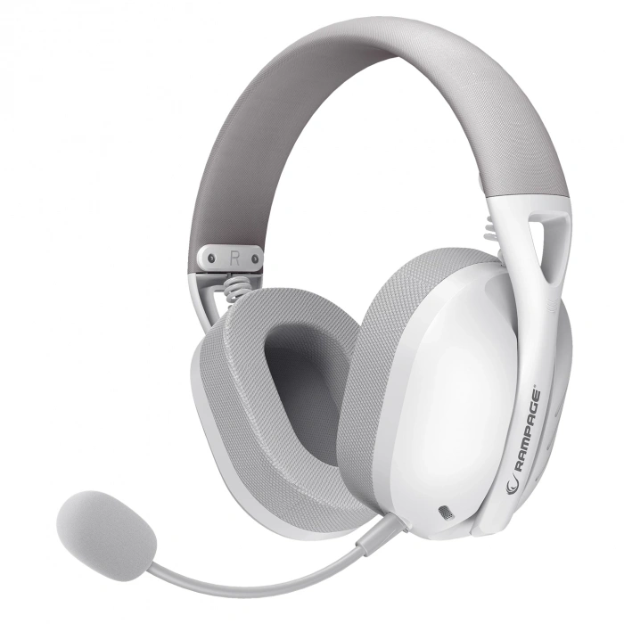 RAMPAGE CRACK 2 BEYAZ WİRELESS 2.4G+ BLUETOOTH MİKROFONLU OYUNCU KULAKLIĞI