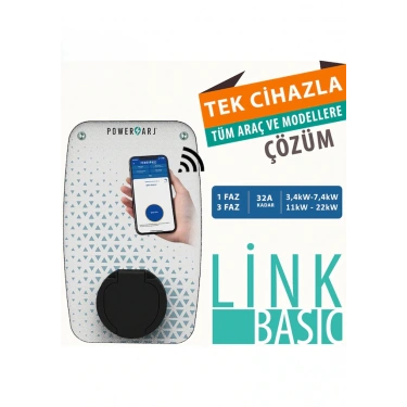 Powerşarj Rapid Link Basic 22kw Elektrikli Araç Şarj İstasyonu