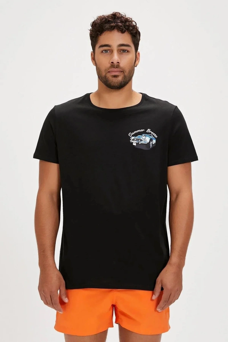 Badbear Dustin Erkek Tshirt - Siyah