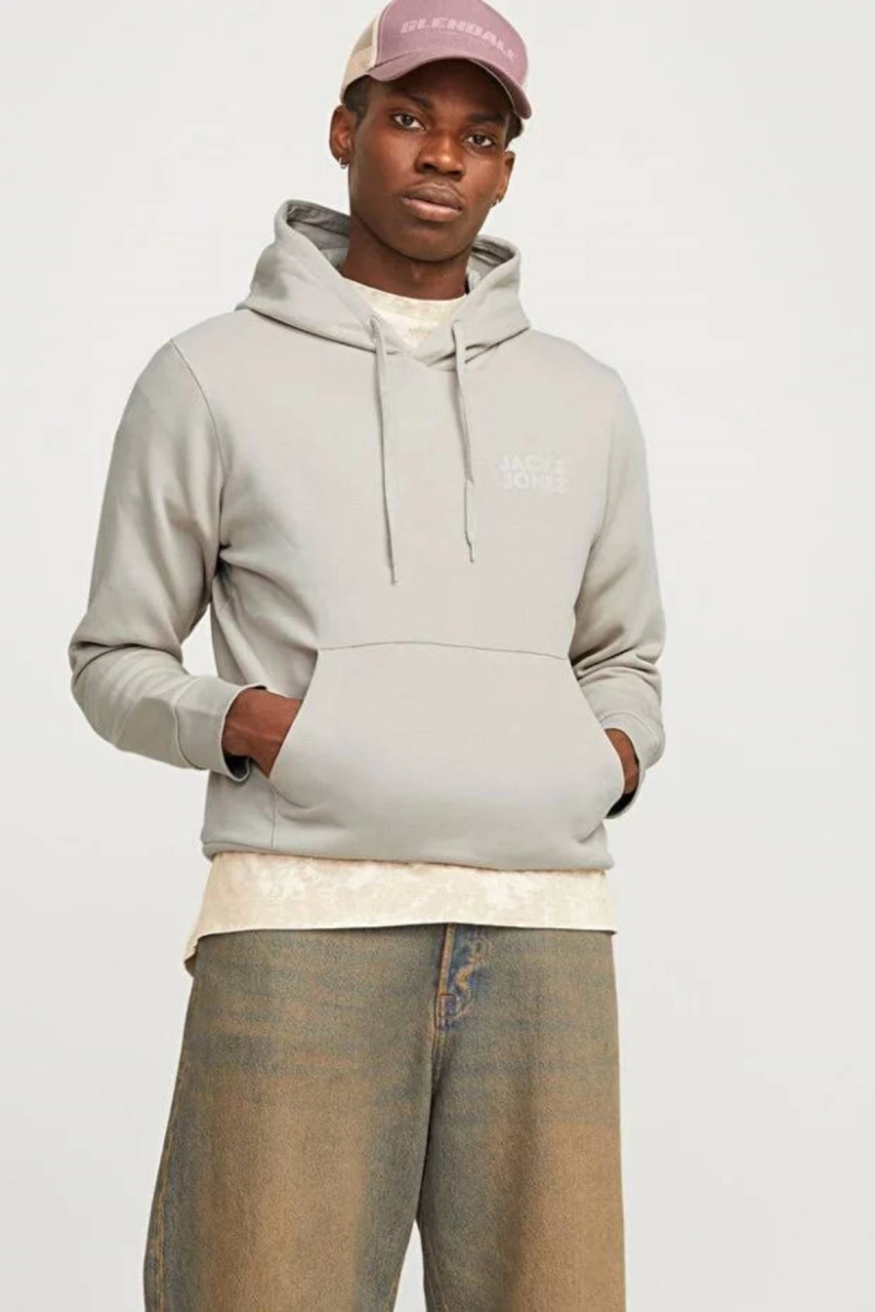 Jack&jones 12152840 Kapsonlu Erkek Sweat - Bej