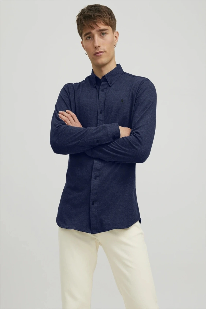 Jack&jones 12212345 Erkek Gomlek - Lacivert