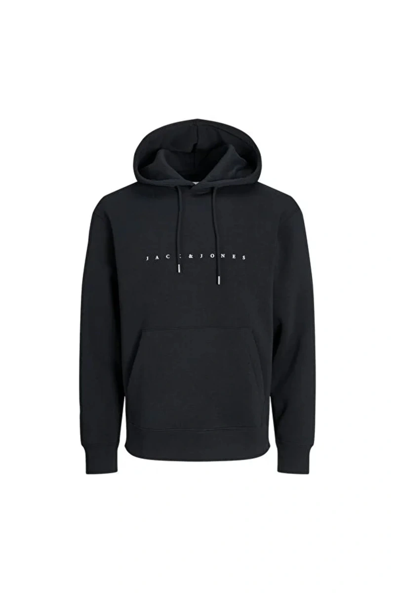 Jack&jones 12233972 Kapsonlu Erkek Sweat - Siyah
