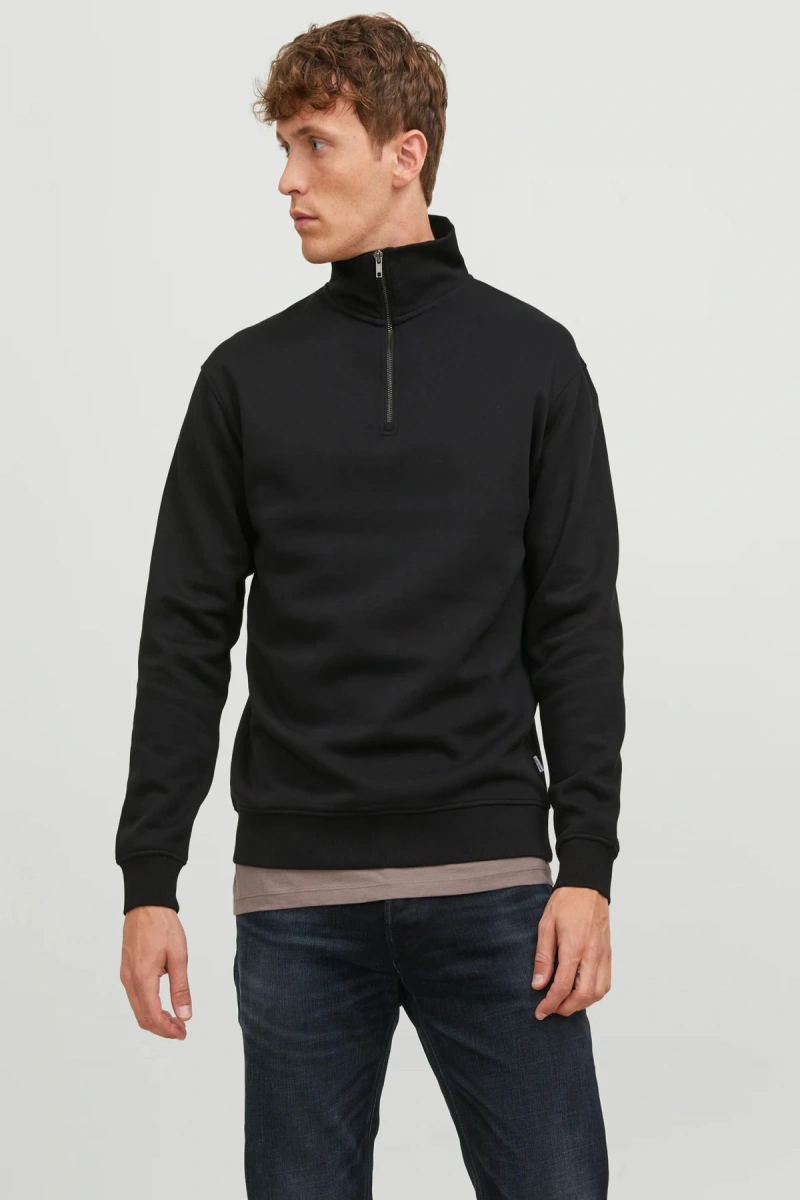 Jack&jones 12250747 Erkek Sweat - Siyah