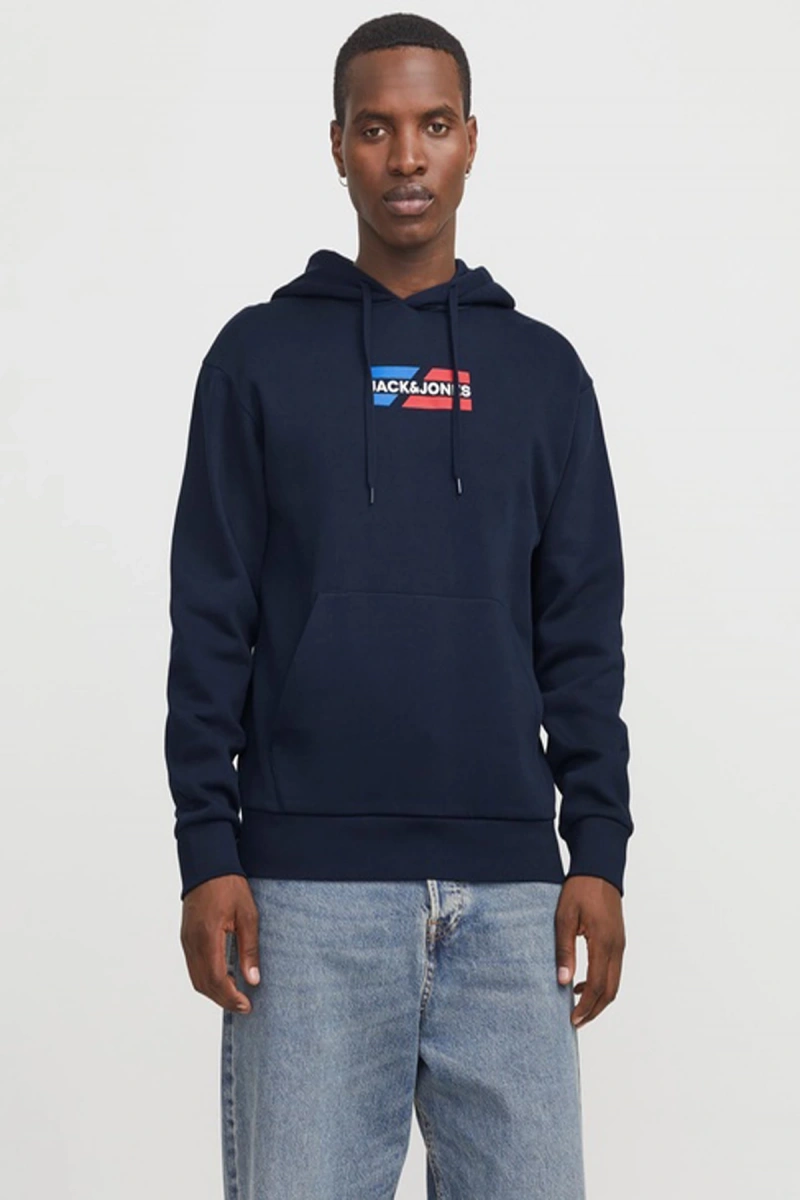Jack&jones 12268422 Kapsonlu Erkek Sweat - Lacivert