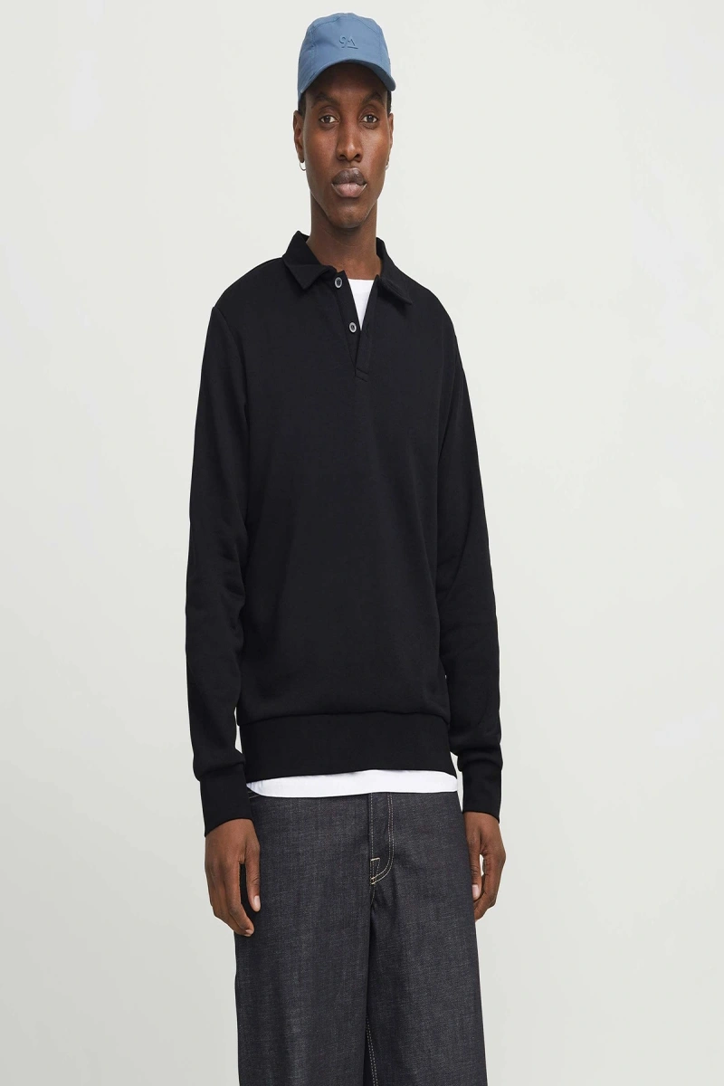 Jack&jones 12278586 Erkek Sweat - Siyah