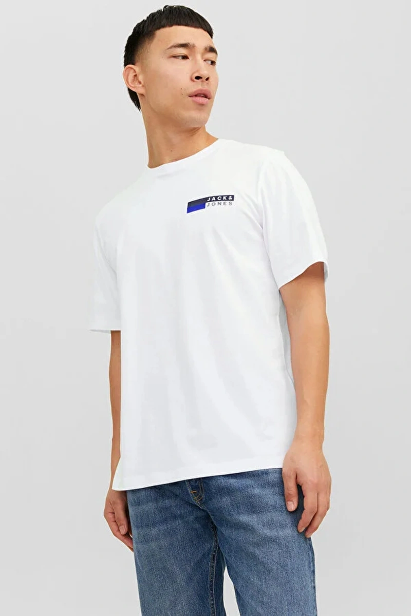 Jack&jones 12233999 Erkek Tshirt - Beyaz