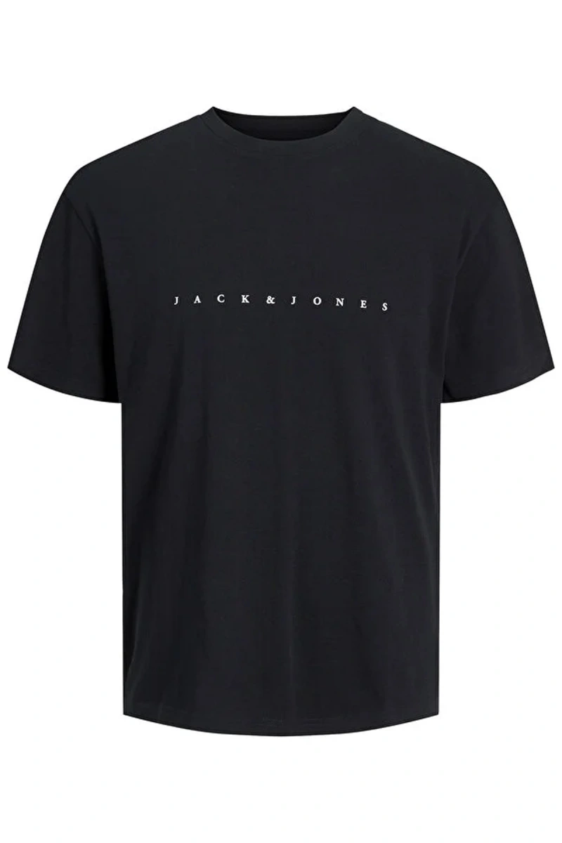 Jack&jones 12234746 0 Yaka Erkek Tshirt - Siyah
