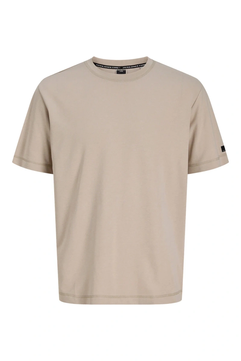 Jack&Jones 12289962 0 Yaka Erkek Tshirt - Toprak