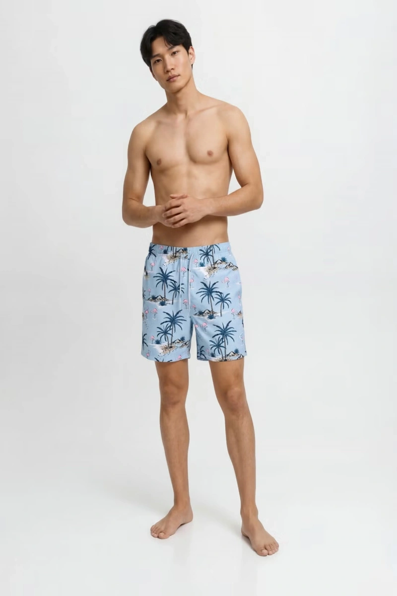 Jack&Jones 12291426 Erkek Deniz Sort - Indigo Desenli