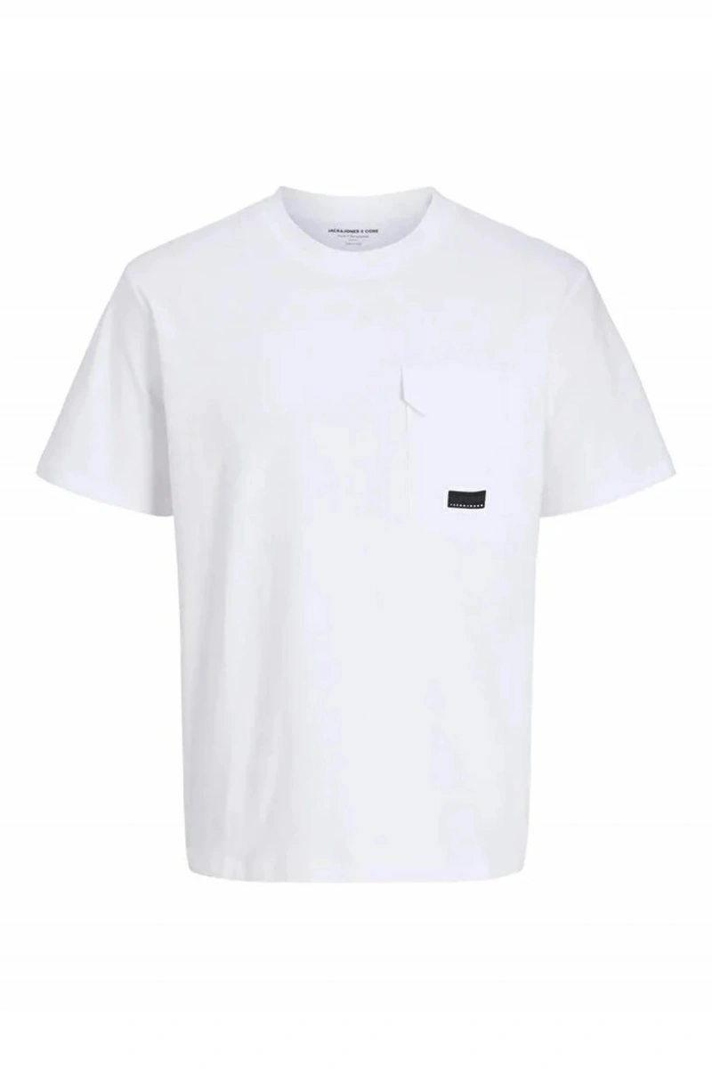 Jack&jones 12293064 0 Yaka Erkek Tshirt - Beyaz