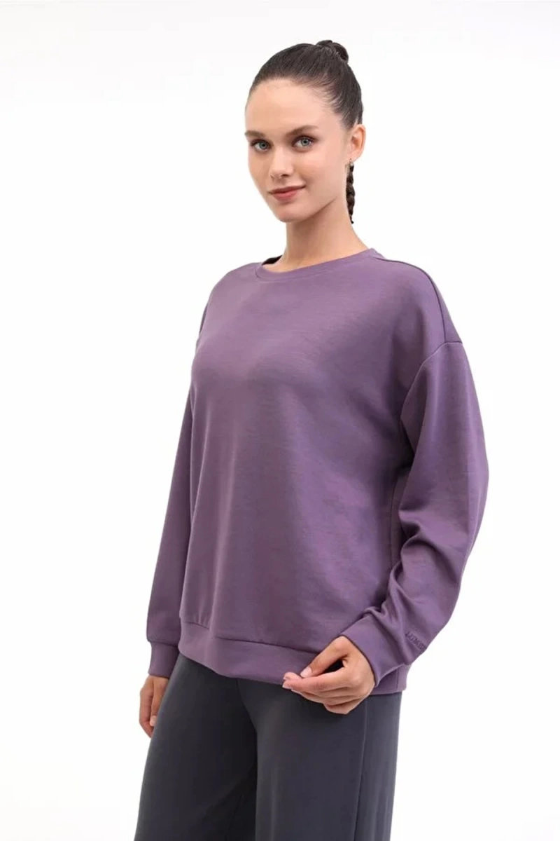 Lumberjack 16alice-c Ck97 0 Yaka Kadin Sweat - Mor