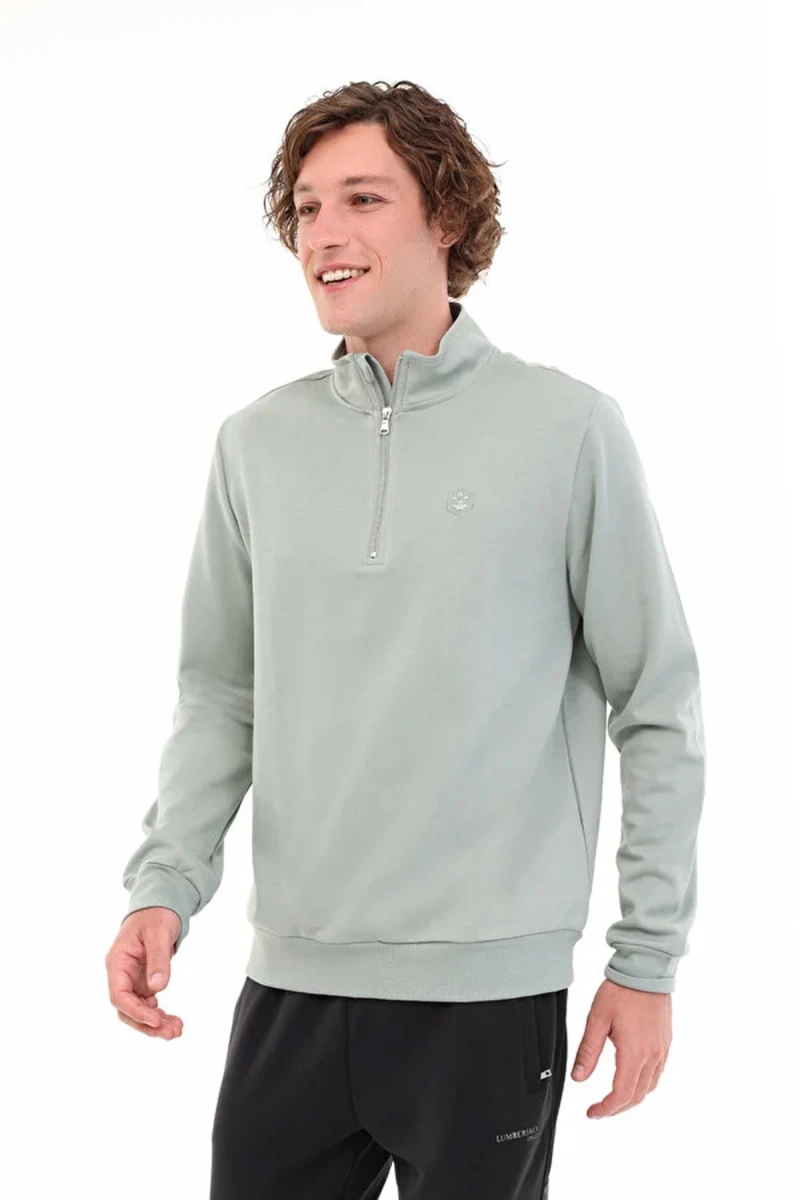 Lumberjack Bs47 Hzip Yarim Fermuarli Erkek Sweat - Adacayi