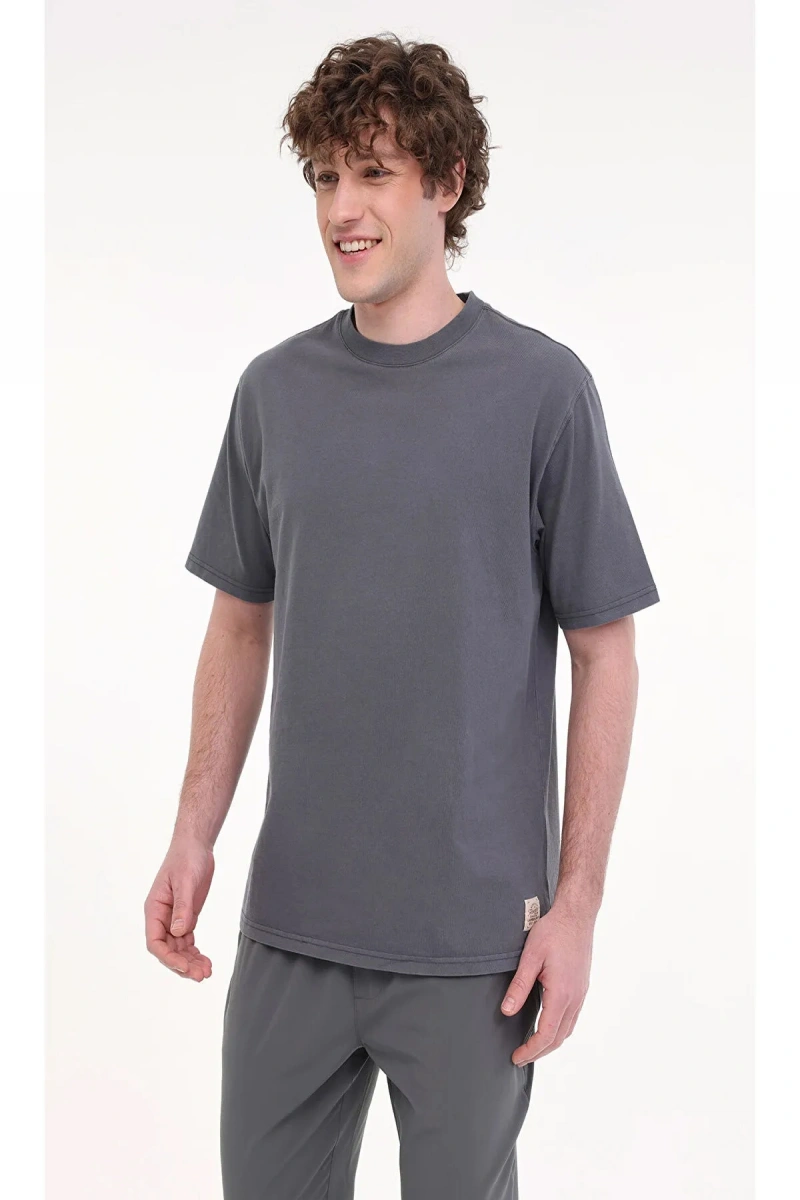 Lumberjack C Neck 11bs38 0 Yaka Erkek Tshirt - Antrasit