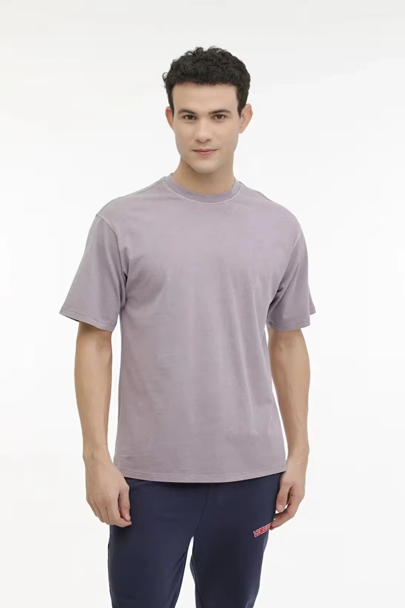 Lumberjack C Neck 11bs38 0 Yaka Erkek Tshirt - Pastel Lila