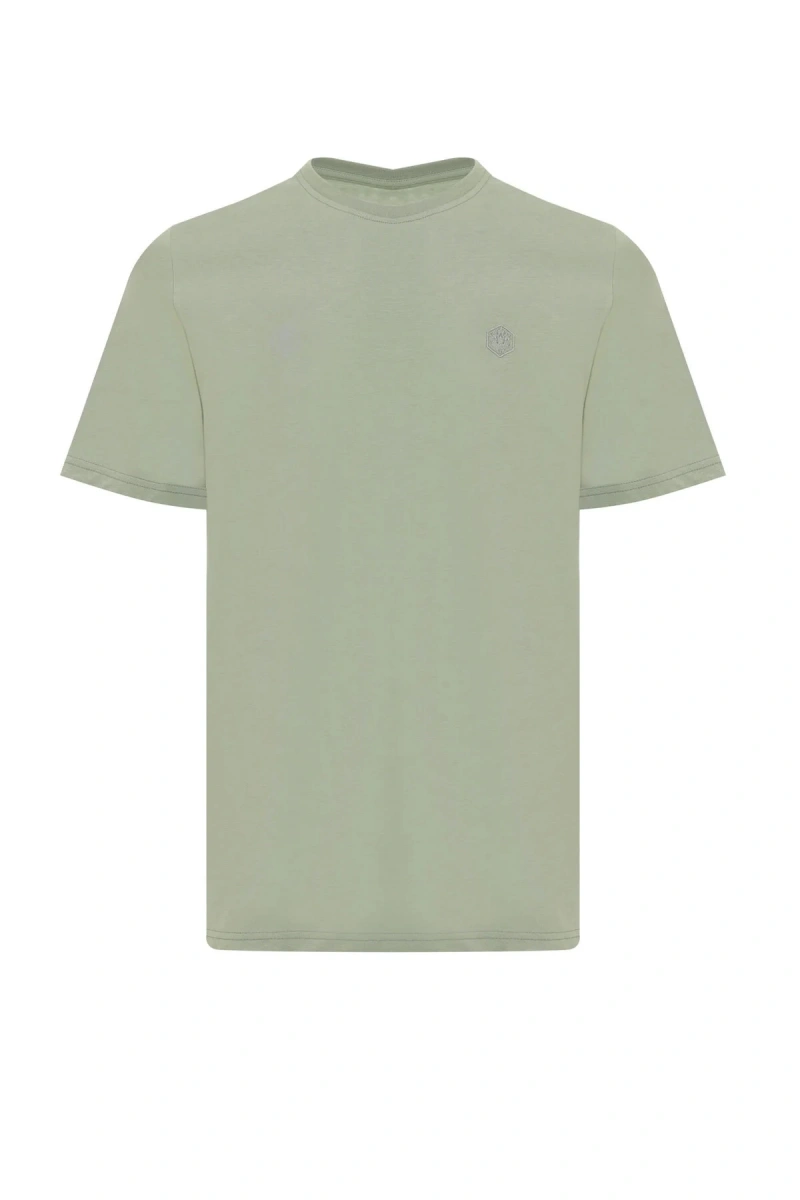 Lumberjack Ct102 0 Yaka Erkek Tshirt - Acik Mint