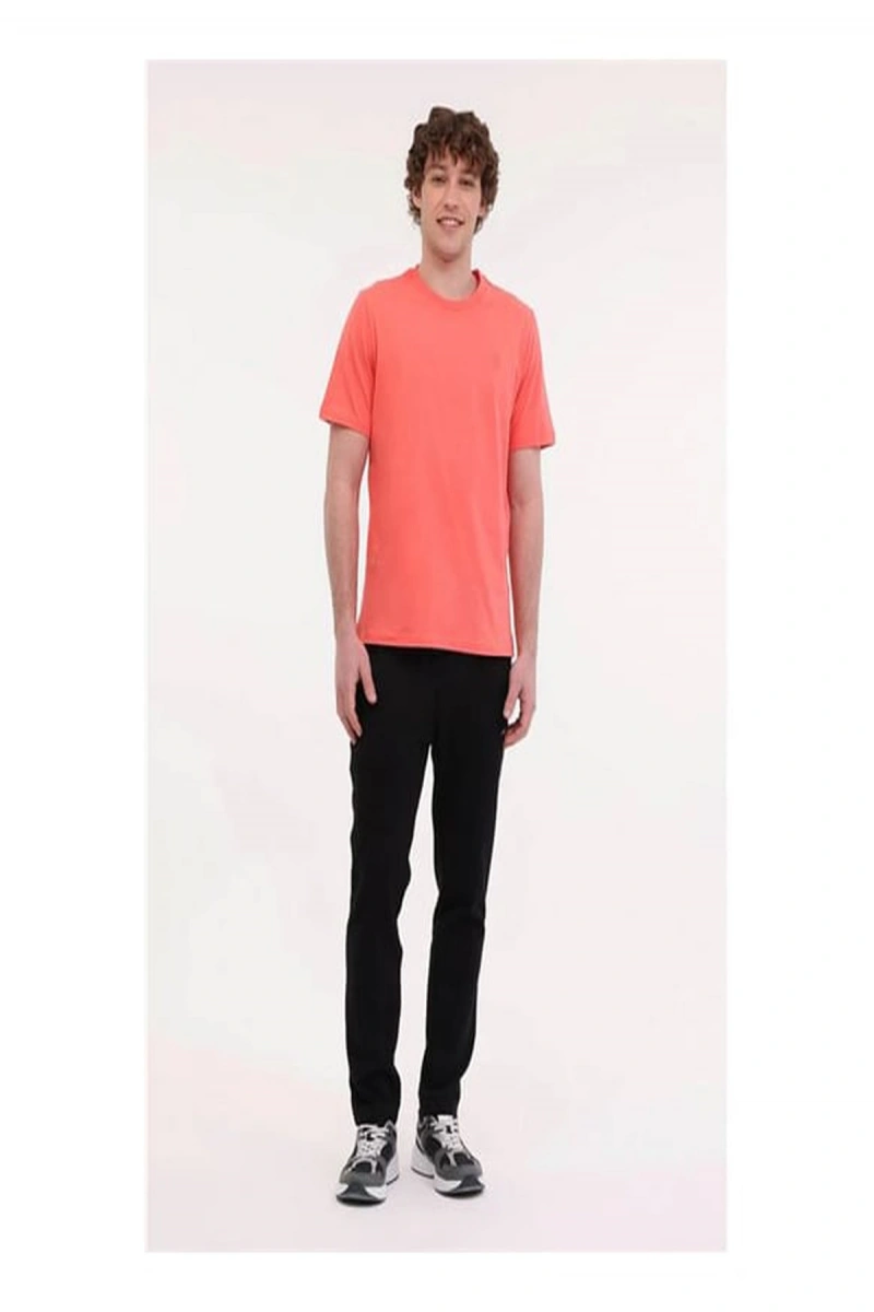 Lumberjack Ct102 0 Yaka Erkek Tshirt - Mercan