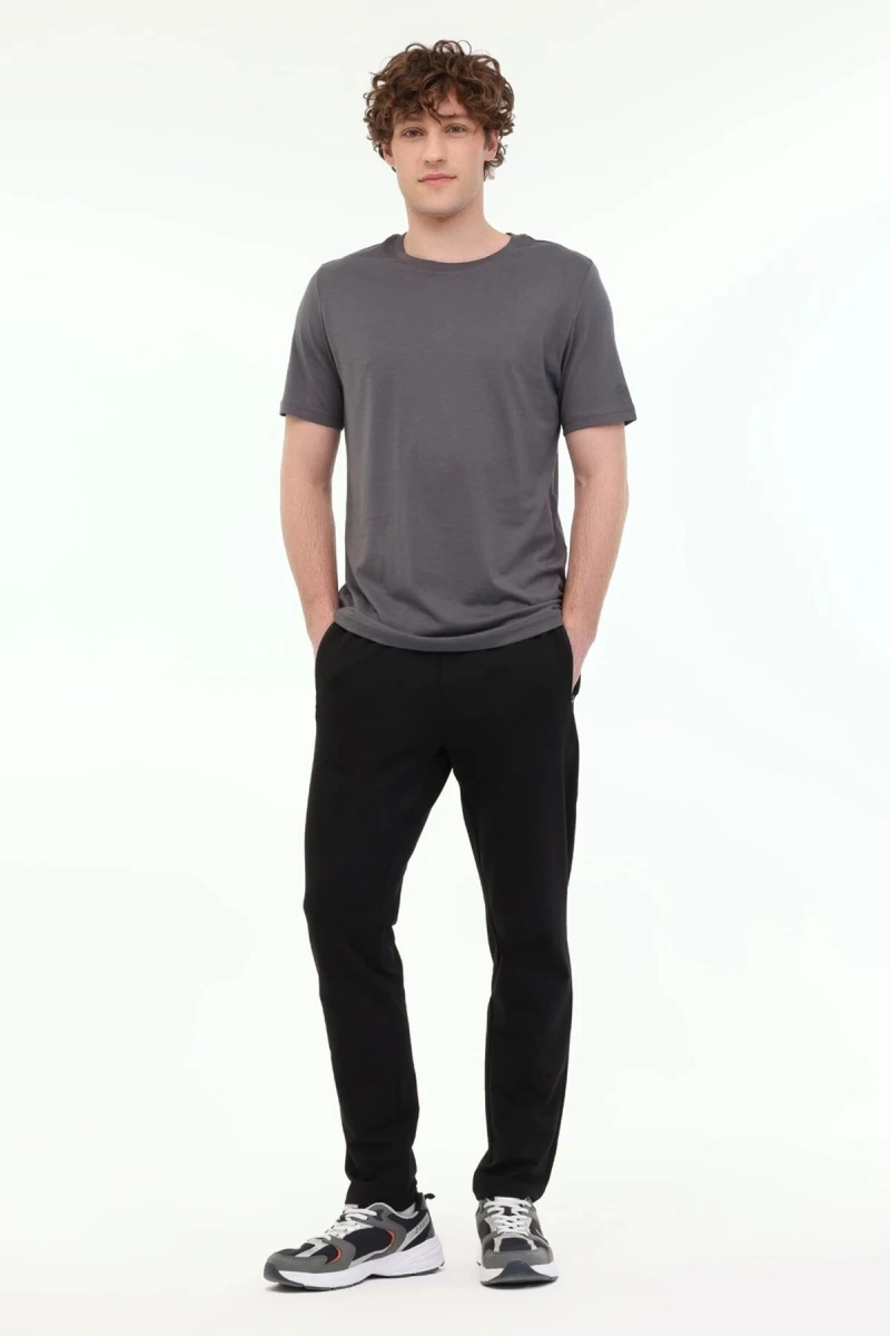 Lumberjack Ct110 0 Yaka Erkek Tshirt - Antrasit
