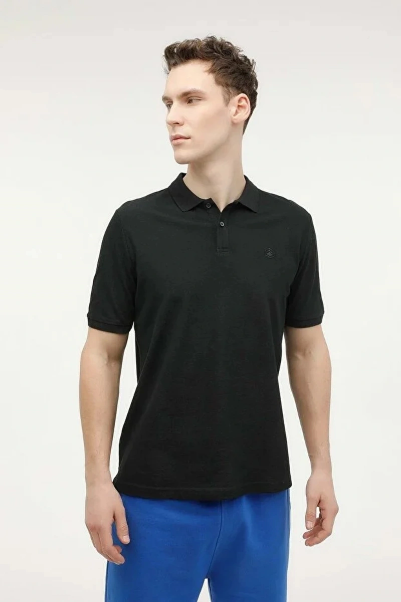 Lumberjack Ct953 Yakali Erkek Tshirt - Siyah