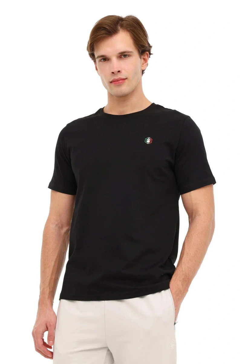 Lumberjack Dex Itl1314 0 Yaka Erkek Tshirt - Siyah