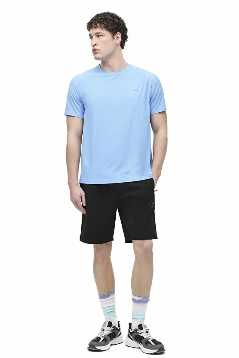 Lumberjack James 11-prf-411 0 Yaka Erkek Tshirt - Mavi