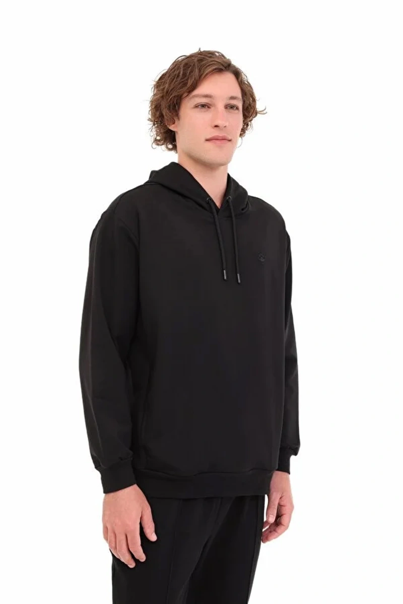 Lumberjack Sn73 Hoodie Kapsonlu Erkek Sweat - Siyah