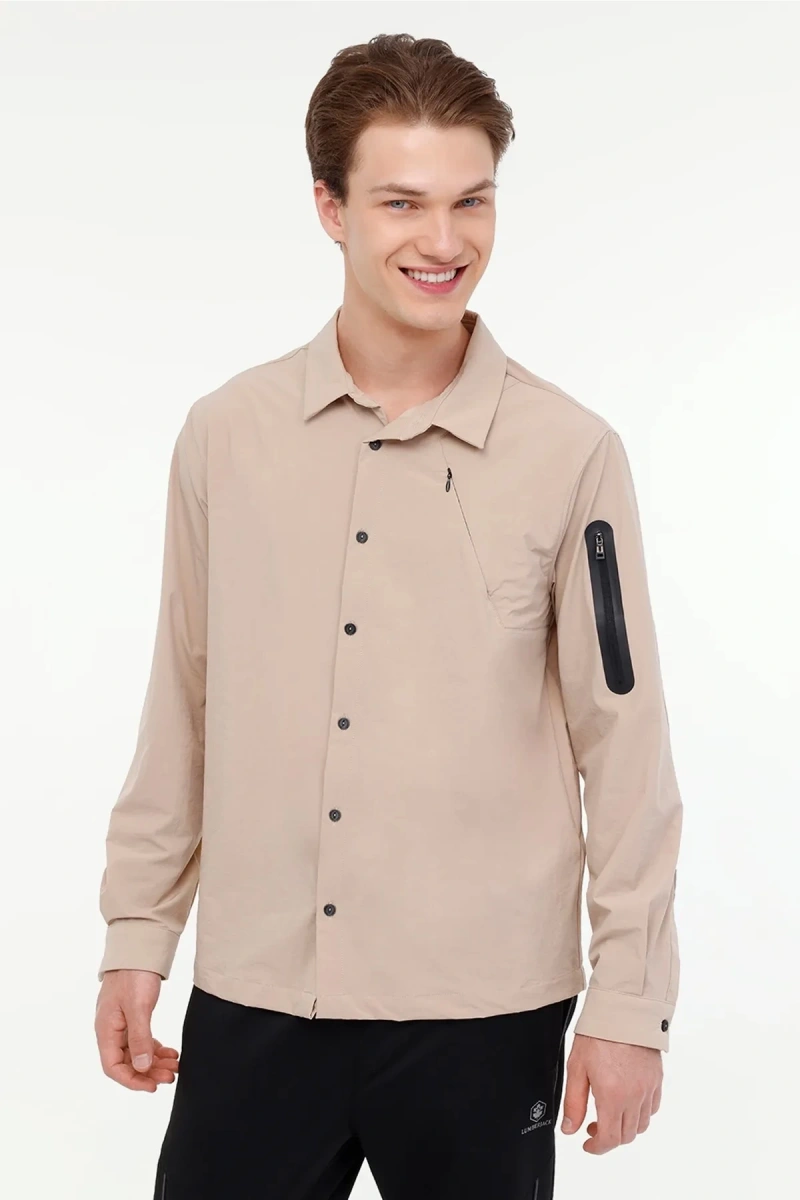 Lumberjack Zuhn 60itl522 Erkek Gomlek - Bej