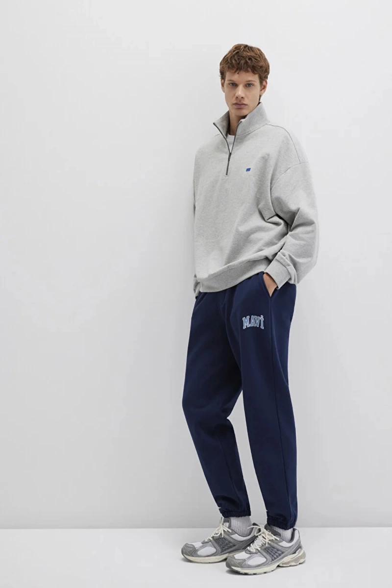 Mavi 0010207 Yazili Erkek Esofman Alti - Lacivert