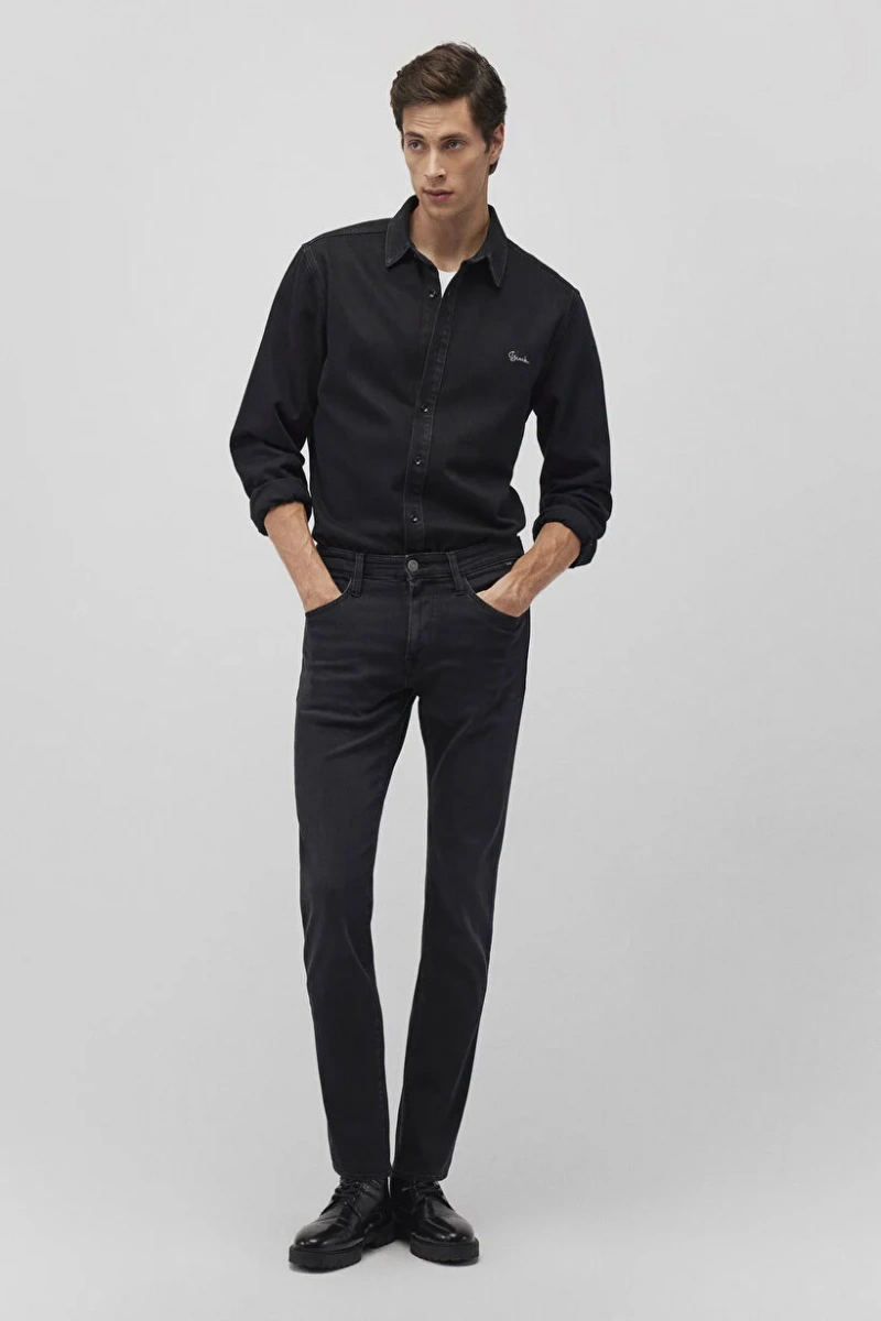 Mavi 0035187861 Marcus 5 Cep Erkek Pantolon - Siyah