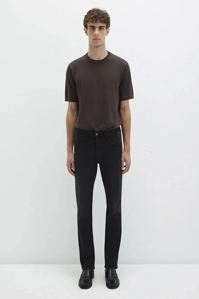 Mavi 0035187861 Marcus 5 Cep Erkek Pantolon - Siyah