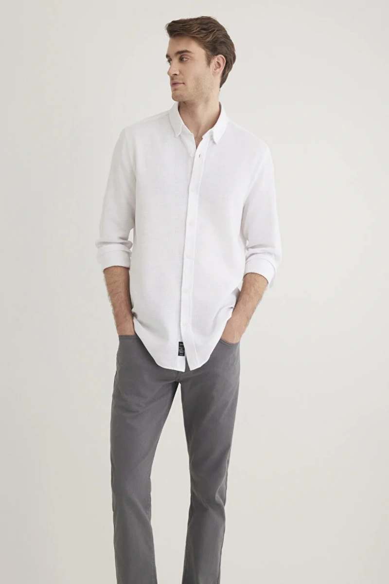 Mavi 020579 Erkek Gomlek - Beyaz