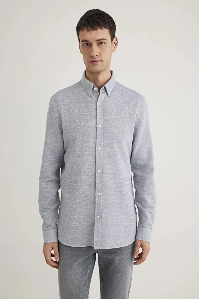 Mavi 020579 Erkek Gomlek - Gri