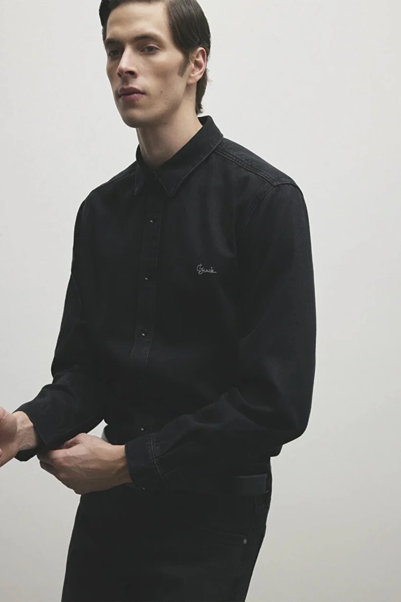 Mavi 0210496 Roy Erkek Kot Gomlek - Siyah