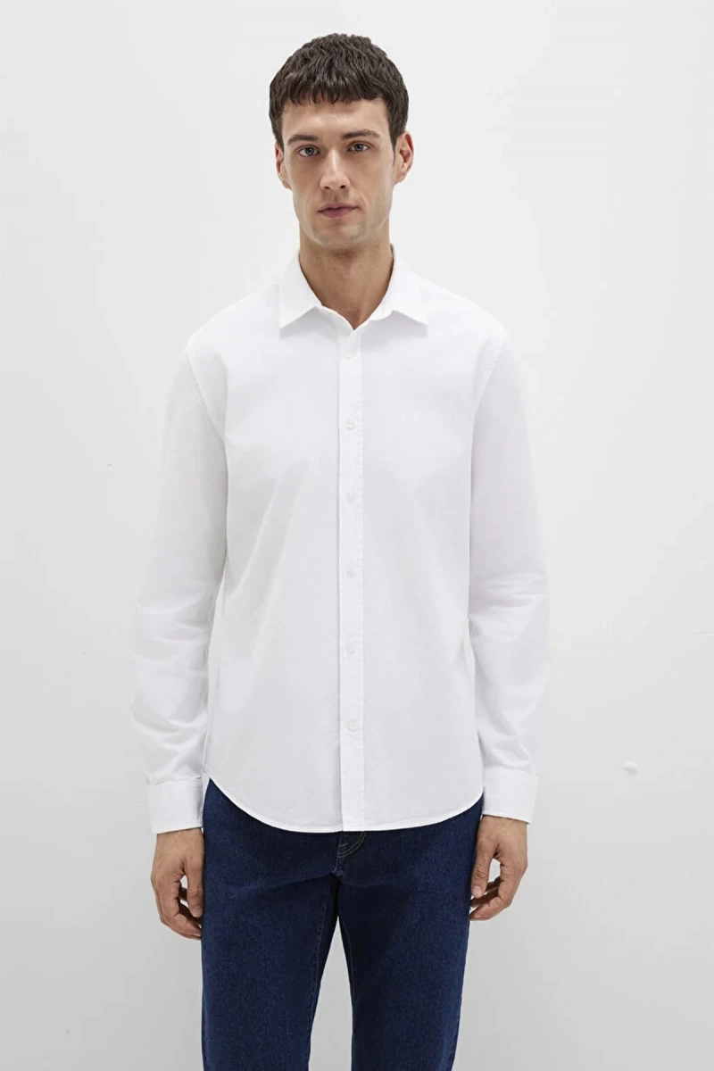 Mavi 0211673 Erkek Gomlek - Beyaz