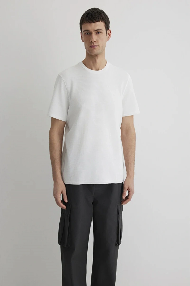 Mavi 0610277 Erkek Tshirt - Ekru