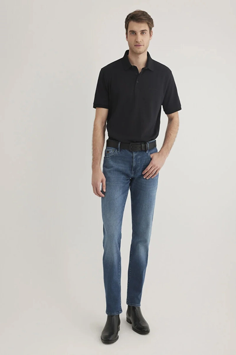 Mavi 0612520 Yakali Erkek Tshirt - Siyah
