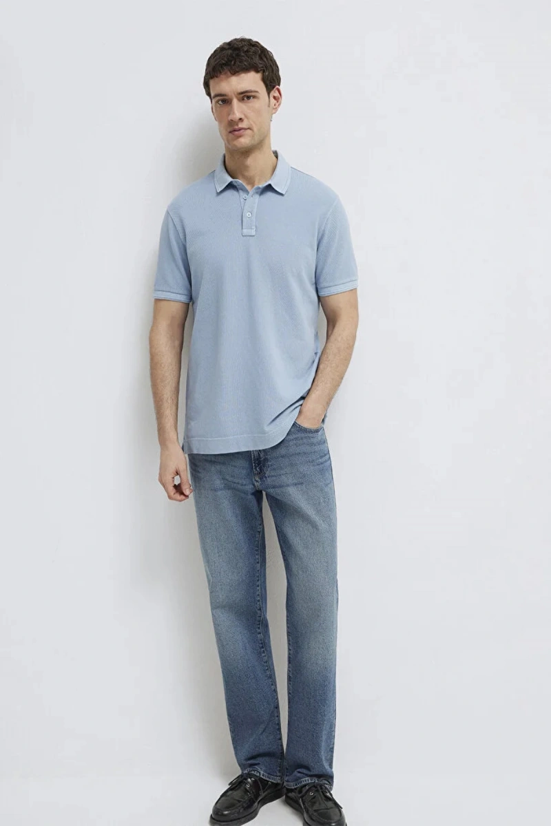 Mavi 0613151 Yakali Erkek Tshirt - Mavi