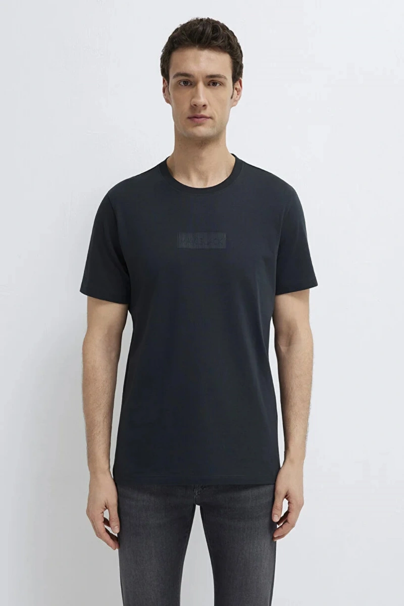 Mavi 0613270 0 Yaka Erkek Tshirt - Lacivert