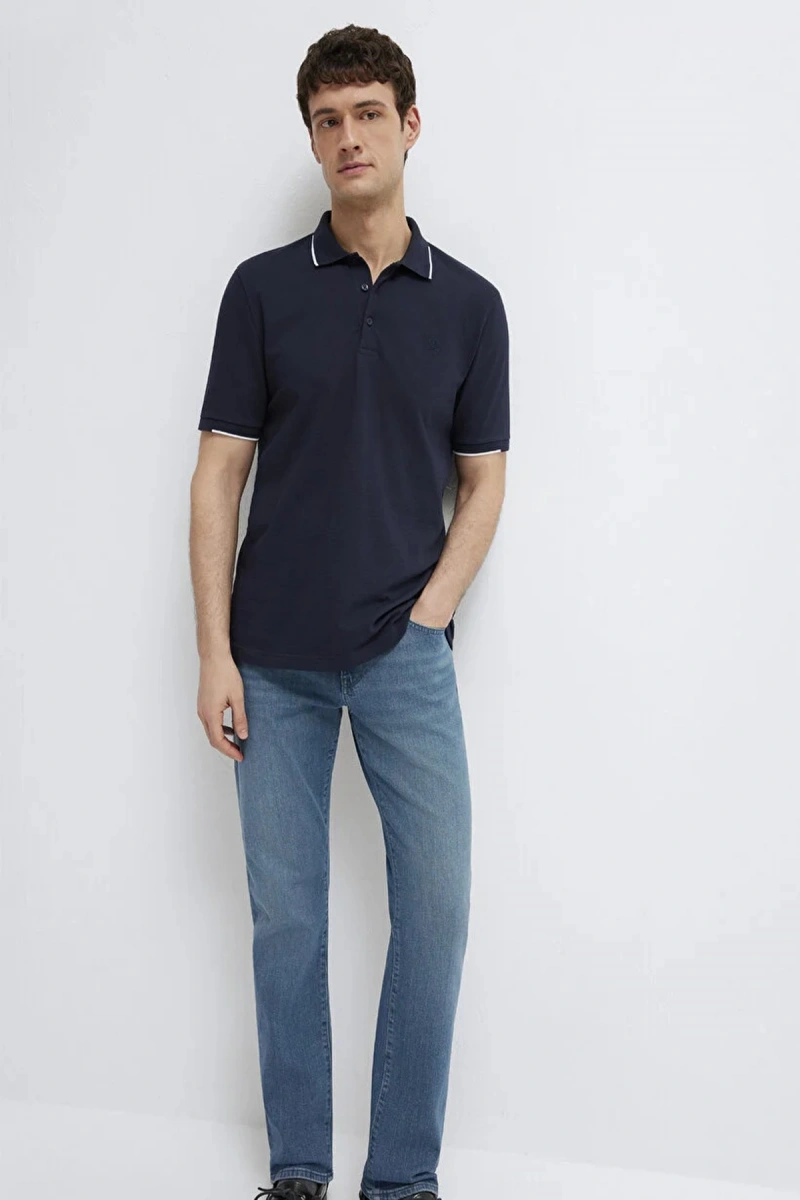 Mavi 0613272 Yakali Erkek Tshirt - Lacivert