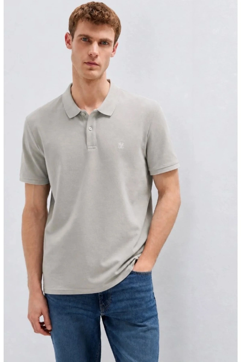MAVI 0613287 YAKALI ERKEK TSHIRT - GRI