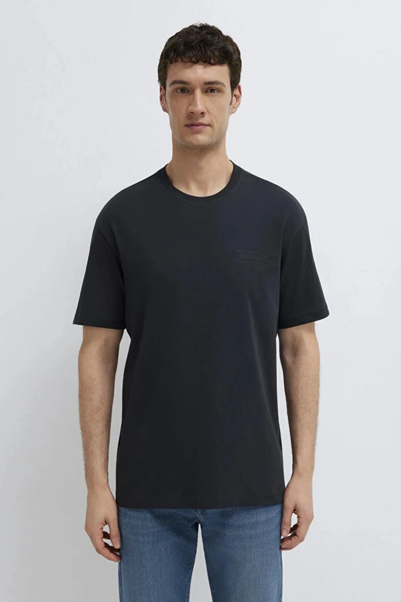 Mavi 0613589 0 Yaka Erkek Tshirt - Lacivert