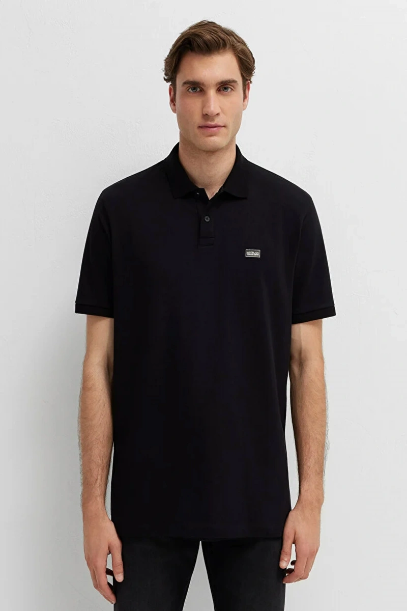 Mavi 0613661 Yakali Erkek Tshirt - Siyah