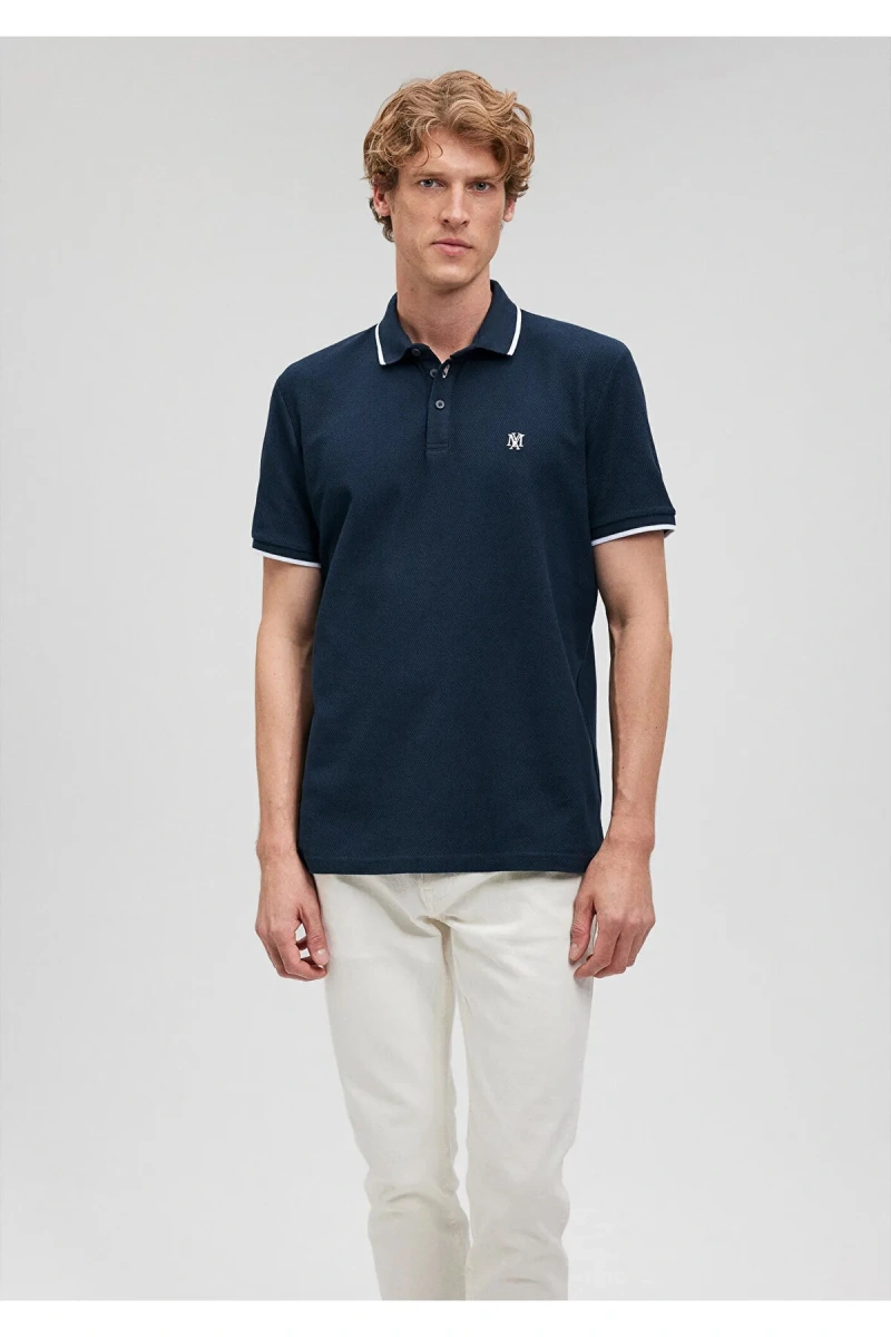 Mavi 066039 Yakali Erkek Tshirt - Lacivert