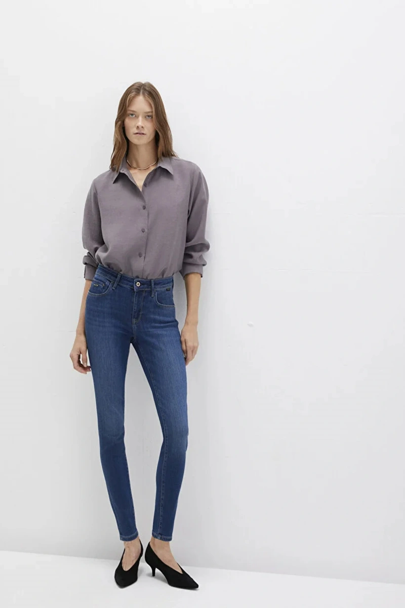 Mavi 100328-82232 Tess 5 Cep Kadin Pantolon - Lacivert