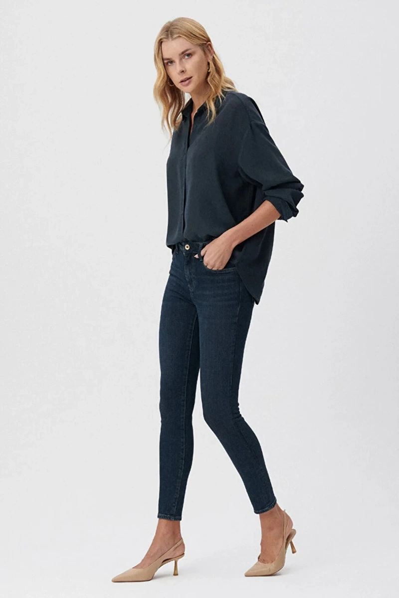 Mavi 100328-85607 Tess 5 Cep Kadın Pantolon - Lacivert