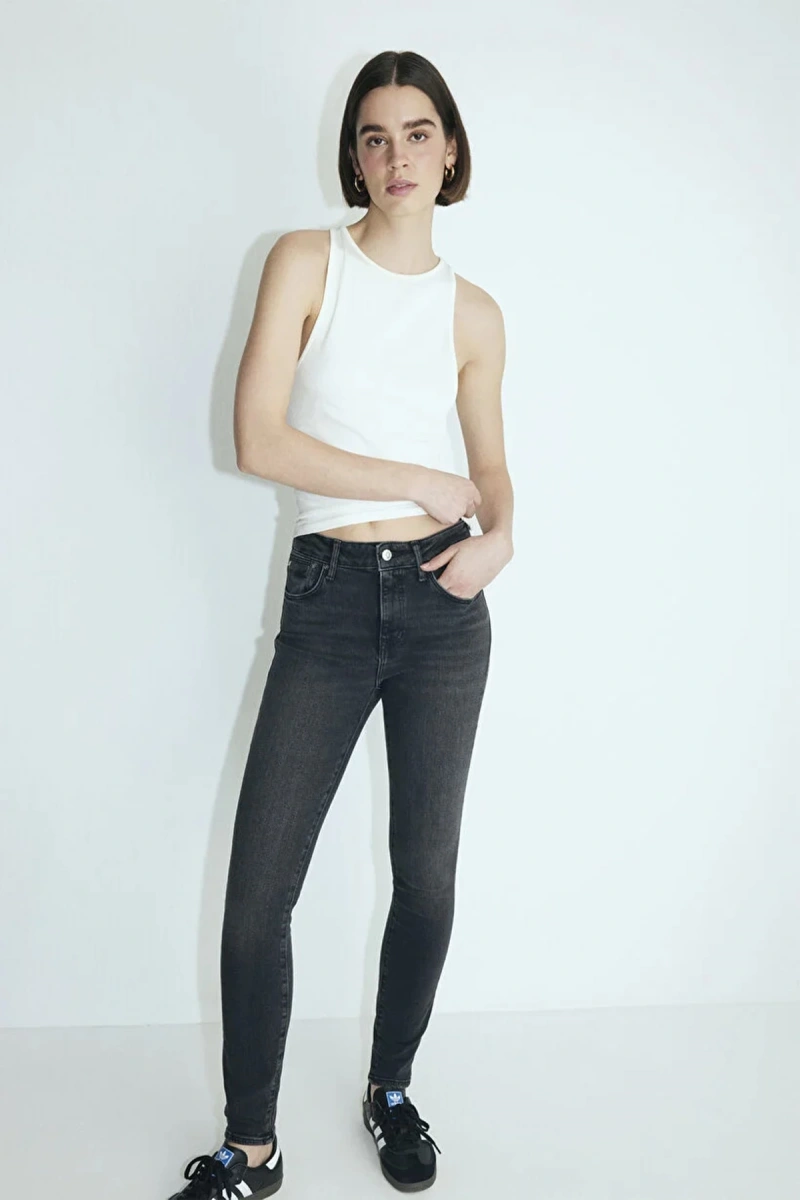 Mavi 100328-86444 Tess 5 Cep Kadin Pantolon - Fume