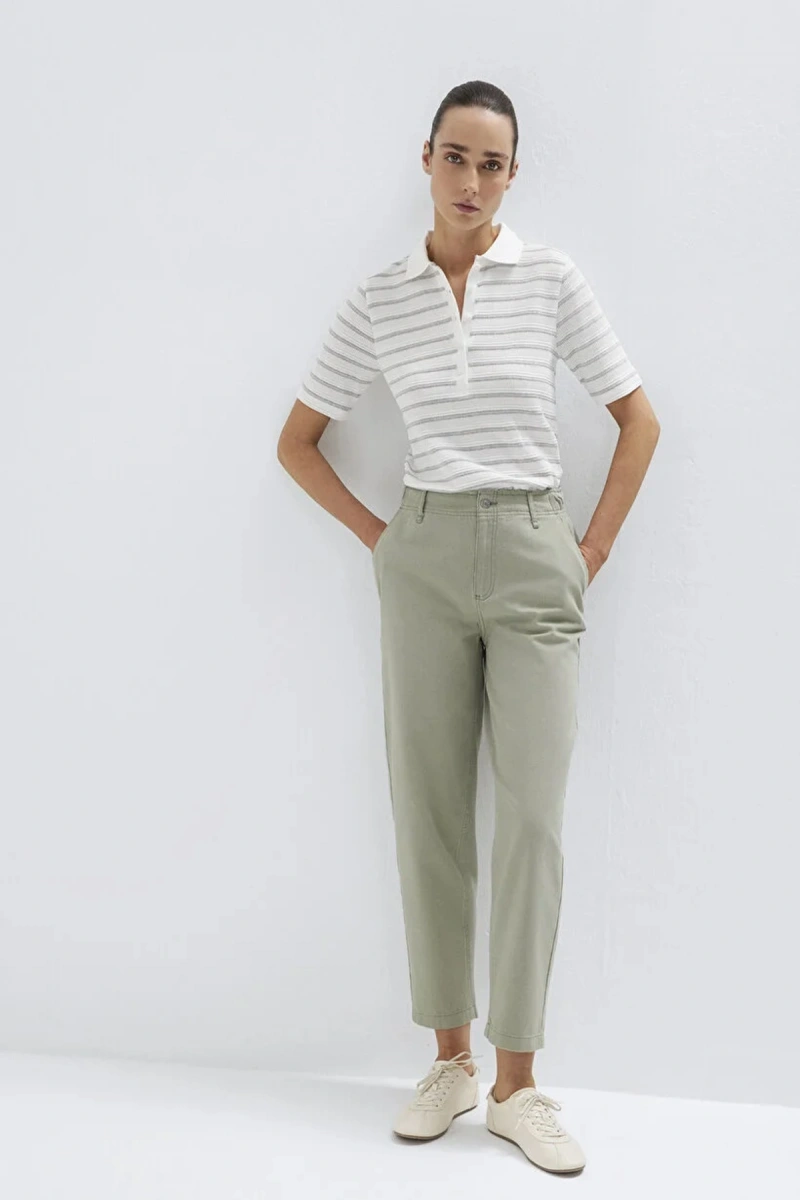 Mavi 1010649 4 Cep Kadin Pantolon - Yesil